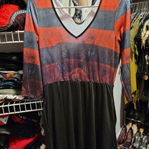 Hot Topic A Nightmare on Elm Street Dress